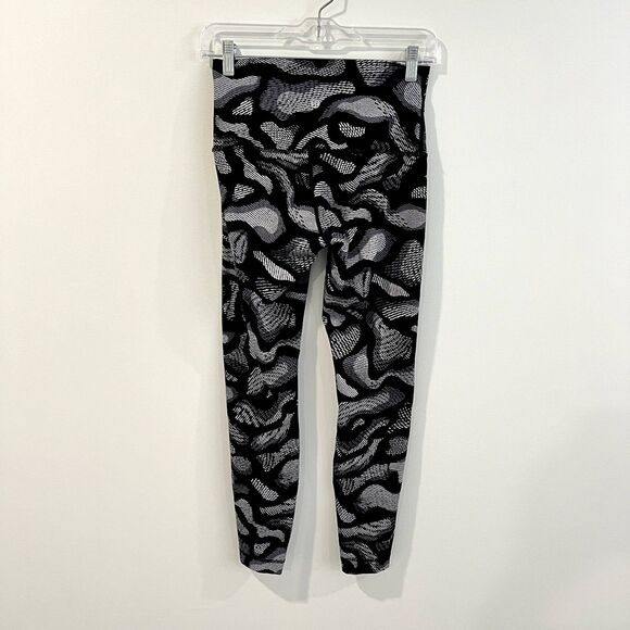 Lululemon Wunder Under Pant Hi-Rise Warp Ice Grey Black Leggings 6 - Picture 2 of 7